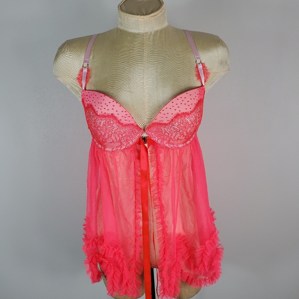 Victoria's Secret Pink Babydoll Lingerie 34D